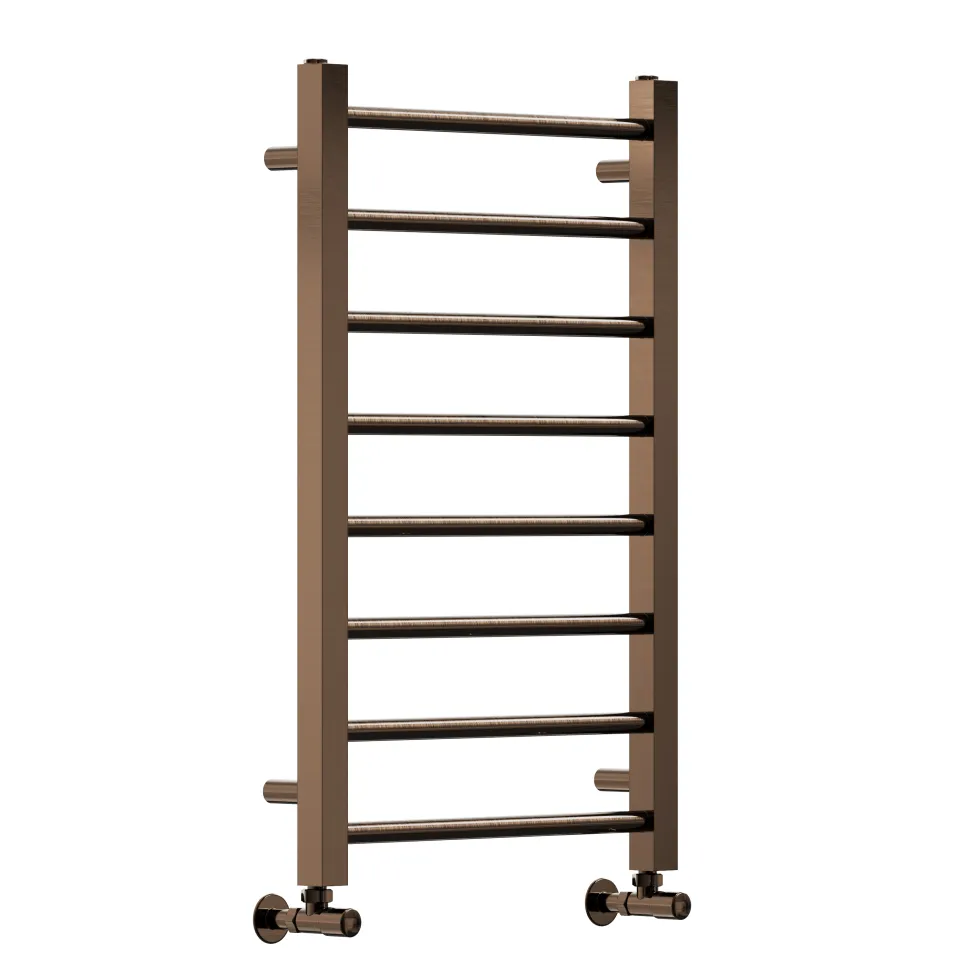Toasty Rise Brushed Bronze Heated Towel Rail