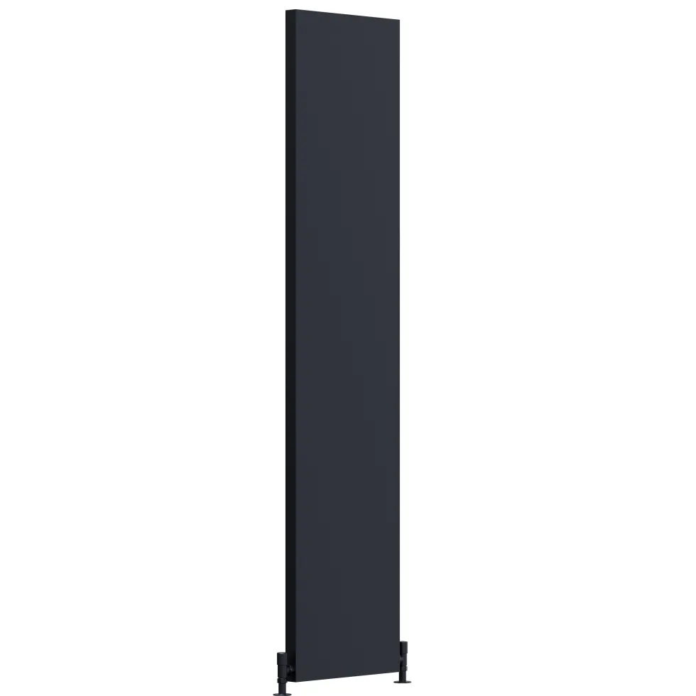 Toasty Surface Anthracite Grey Flat Single Panel Vertical Radiator - 1800 x 400mm