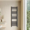 Toasty Wisp Anthracite Heated Towel Rail - 1600 x 500mm