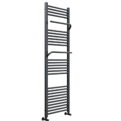 Toasty Wisp Anthracite Heated Towel Rail - 1600 x 500mm