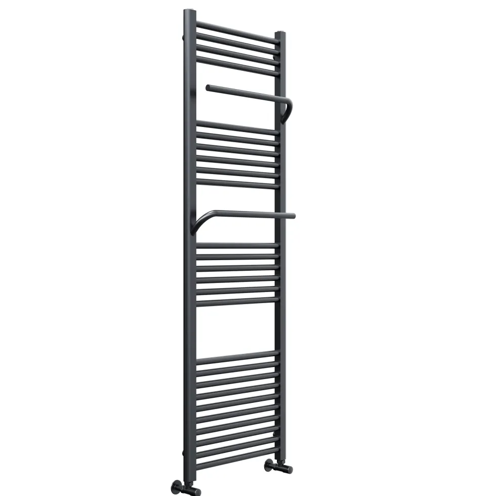 Toasty Wisp Anthracite Heated Towel Rail - 1600 x 500mm
