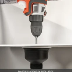 Top-Fix 90mm Kitchen Basket Strainer Waste