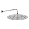 Vado Aquablade Slim Line Easy Clean Round Shower Head with Shower Arm (12")