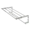 Vado Level Wall Mounted Towel Shelf with Robe Hooks 550mm (22")
