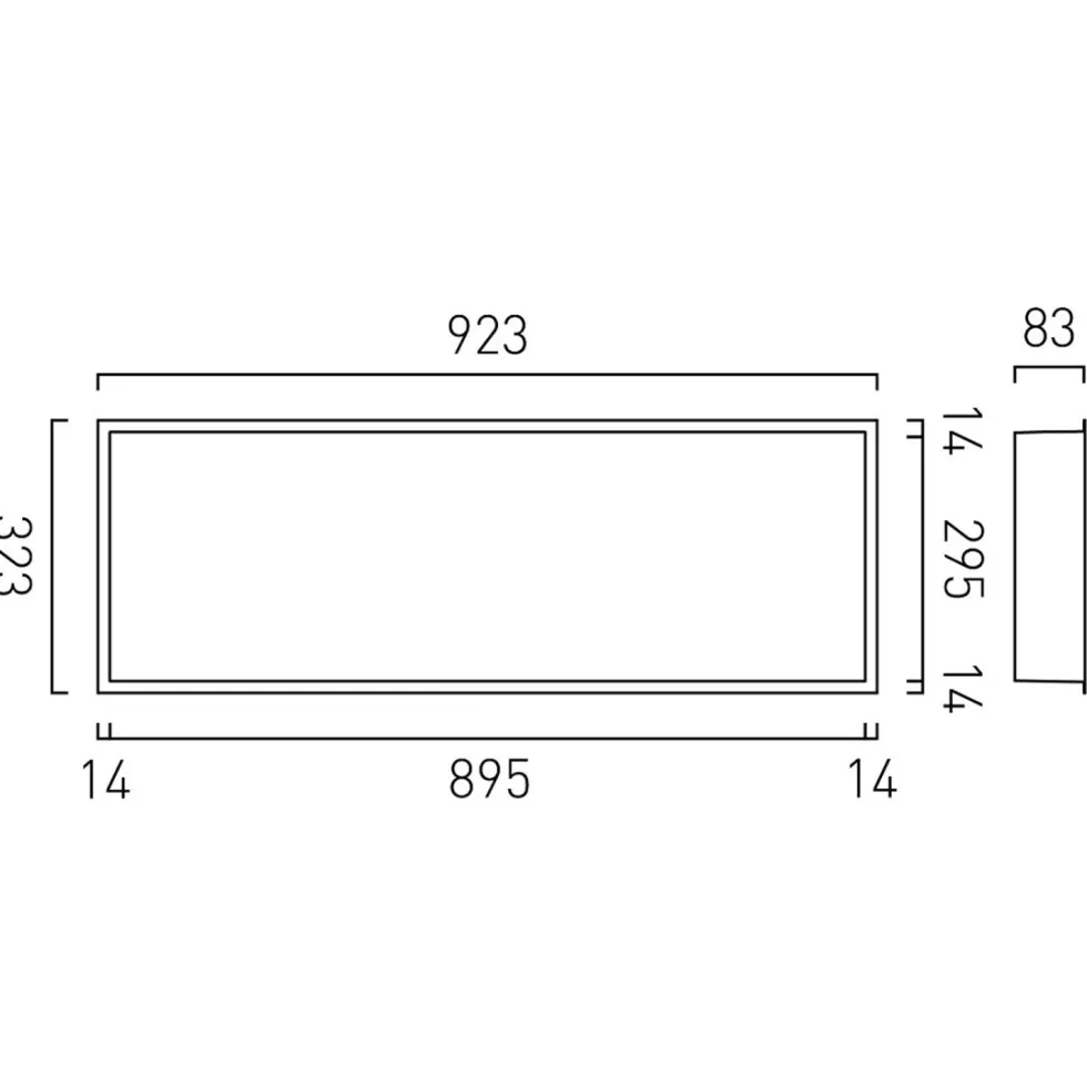 Vado Muse Shower Niche 923 x 323mm
