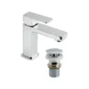 Vado Phase Single Lever Mini Mono Basin Mixer with Universal Clicker Waste