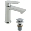 Vado Photon Single Lever Mini Mono Basin Mixer with Universal Clicker Waste