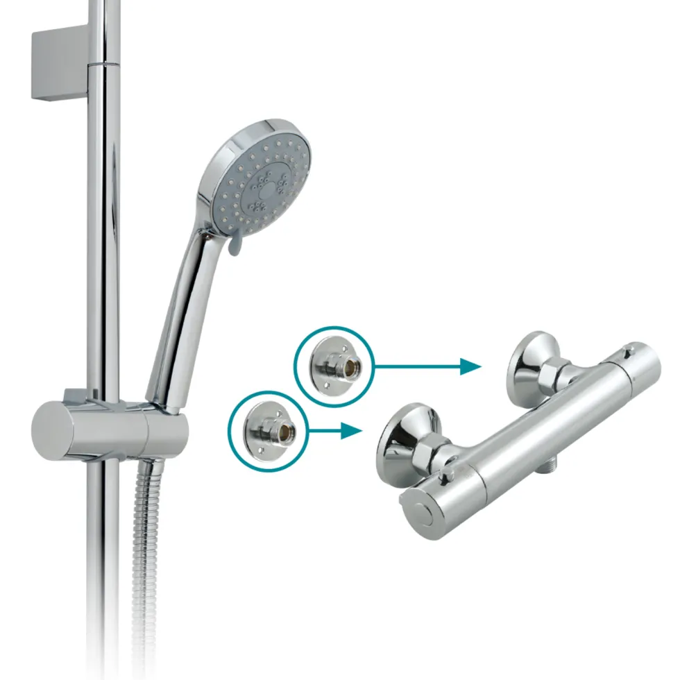 Vado Prima Exposed Thermostatic Shower Valve Package 1