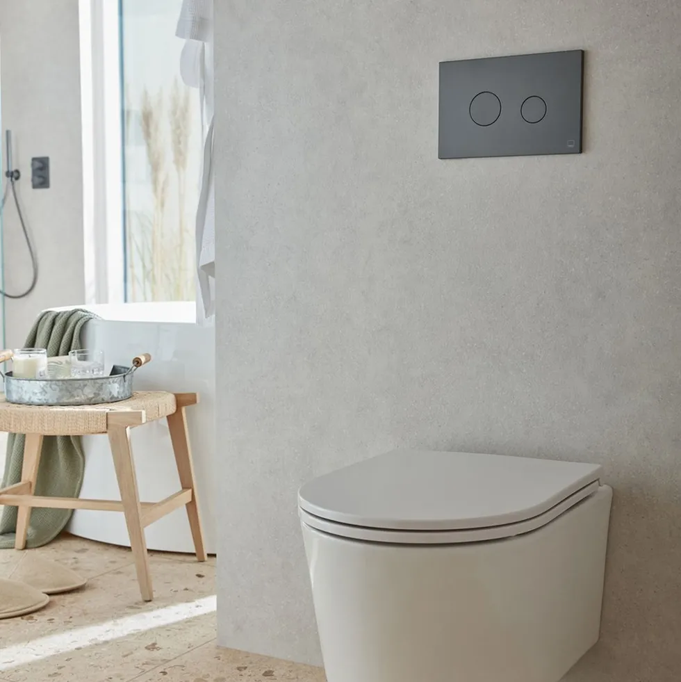 Vado Round Button Flush Plate