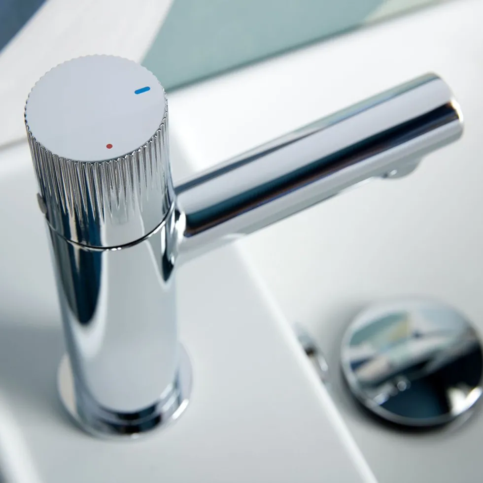 Vado Safari Cold Start Leverless Mini Mono Basin Mixer Tap with Optional Universal Basin Waste