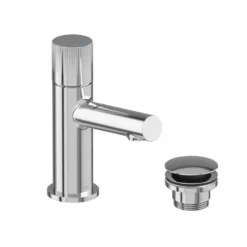 Vado Safari Cold Start Leverless Mini Mono Basin Mixer Tap with Optional Universal Basin Waste