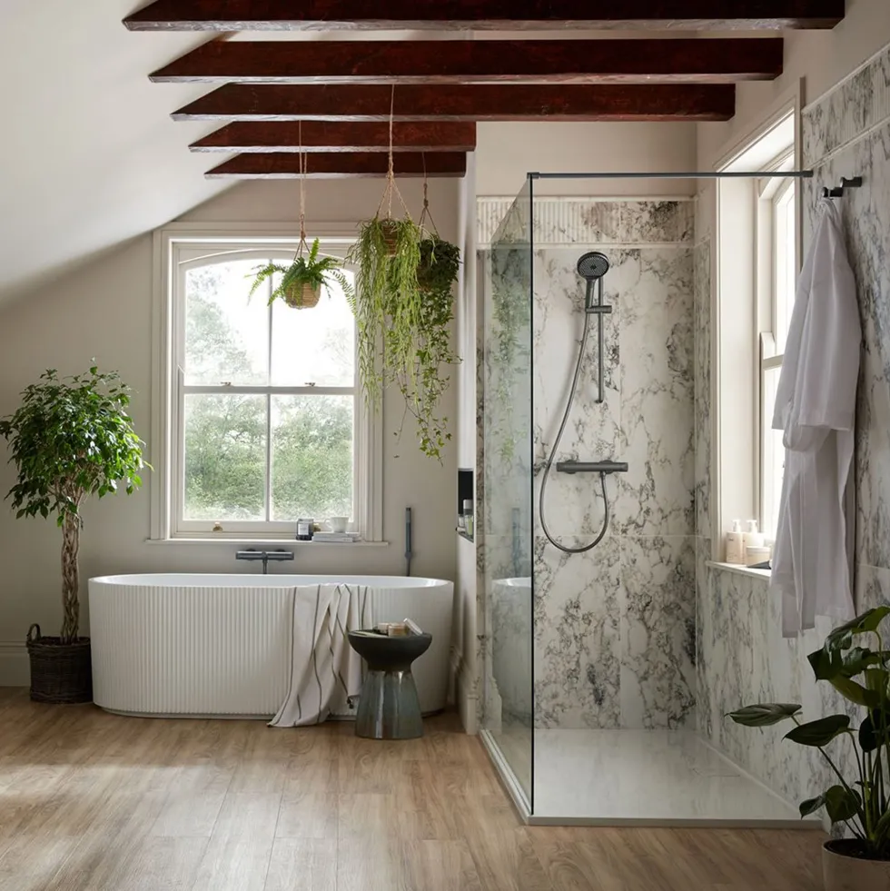 Vado Safari Exposed Thermostatic Leverless Wall Mounted Bath Shower Mixer Tap