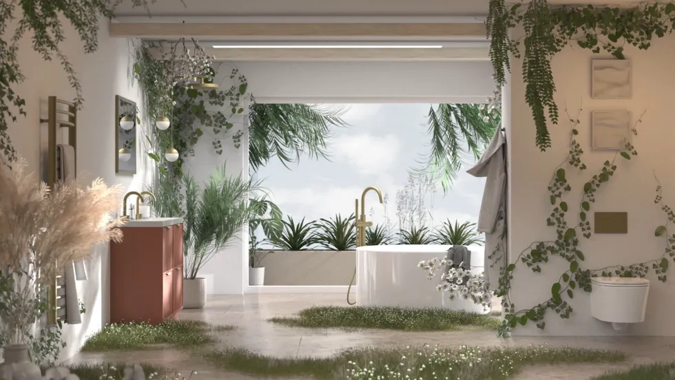 Vado Safari 3 Hole Wall Mounted Basin Mixer Tap