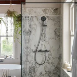 Vado Safari Leverless Exposed Thermostatic Bar Shower Valve with Easyfit Brackets