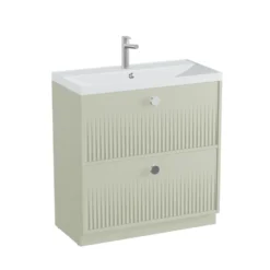Vado Safari 800mm Fluted Floorstanding Vanity Unit & Basin