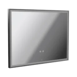 Vado Safari Rectangular Illuminated Mirror with Demister Pad & Colour Change LEDs - 800 x 600mm