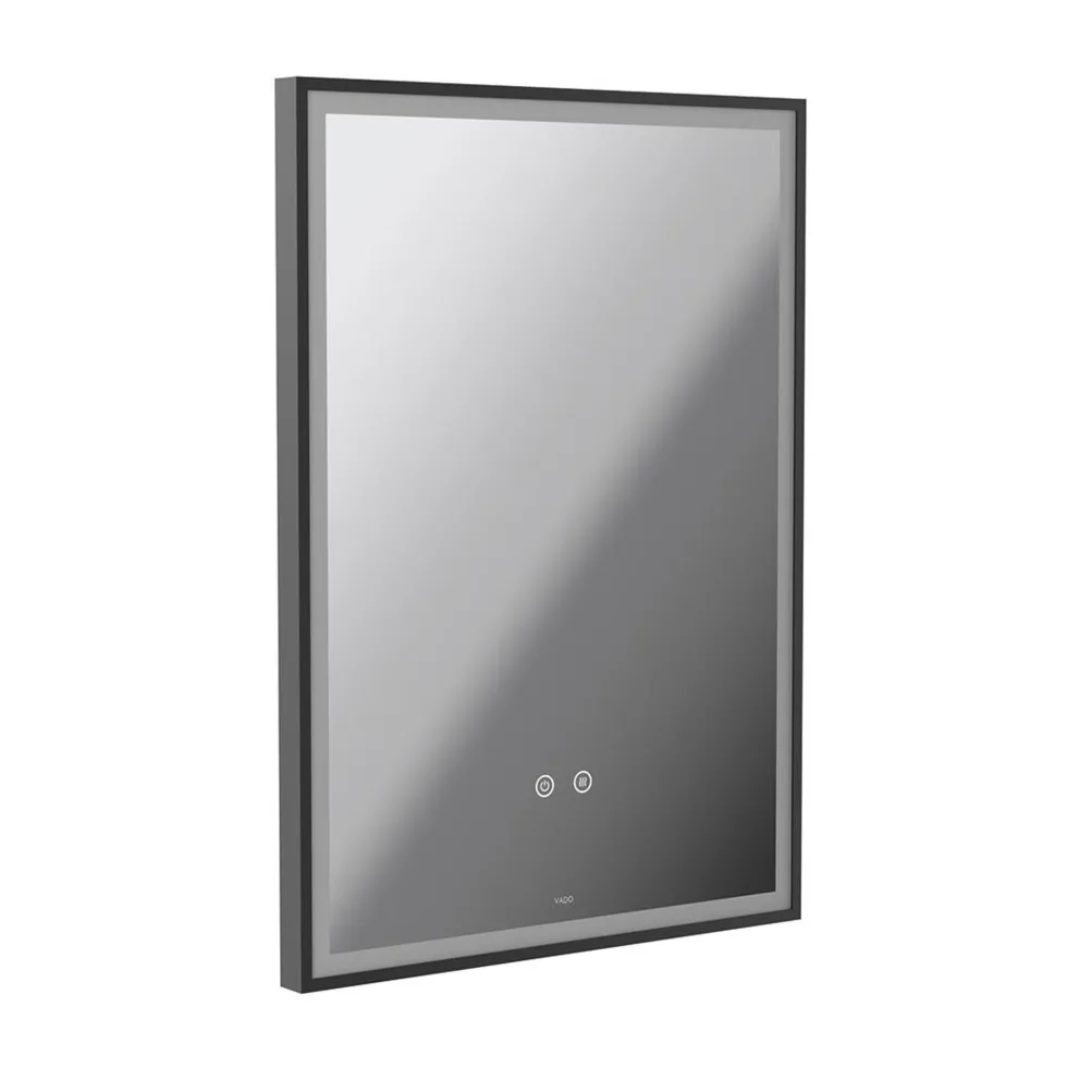 Vado Safari Rectangular Illuminated Mirror with Demister Pad & Colour Change LEDs