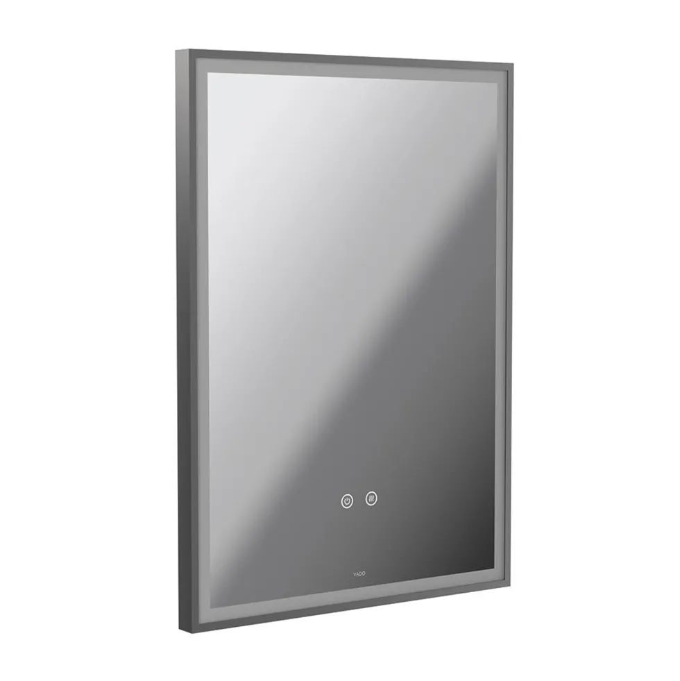 Vado Safari Rectangular Illuminated Mirror with Demister Pad & Colour Change LEDs