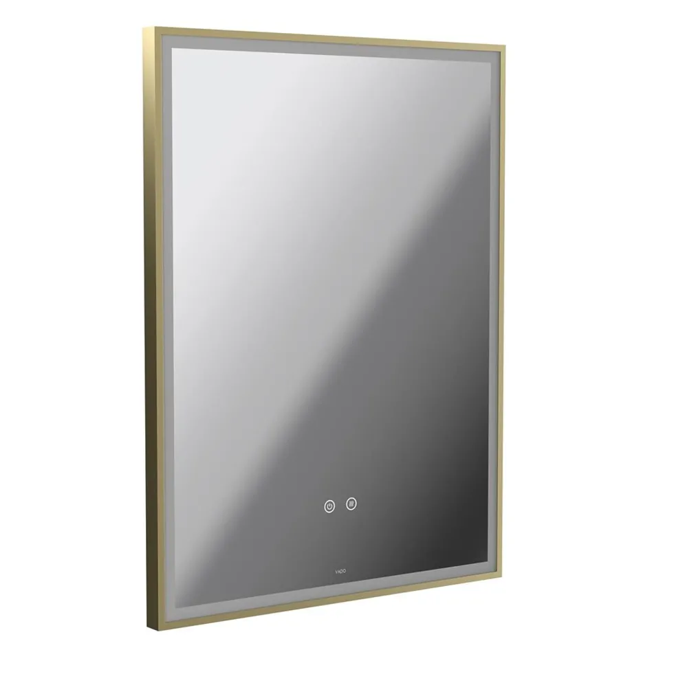 Vado Safari Rectangular Illuminated Mirror with Demister Pad & Colour Change LEDs