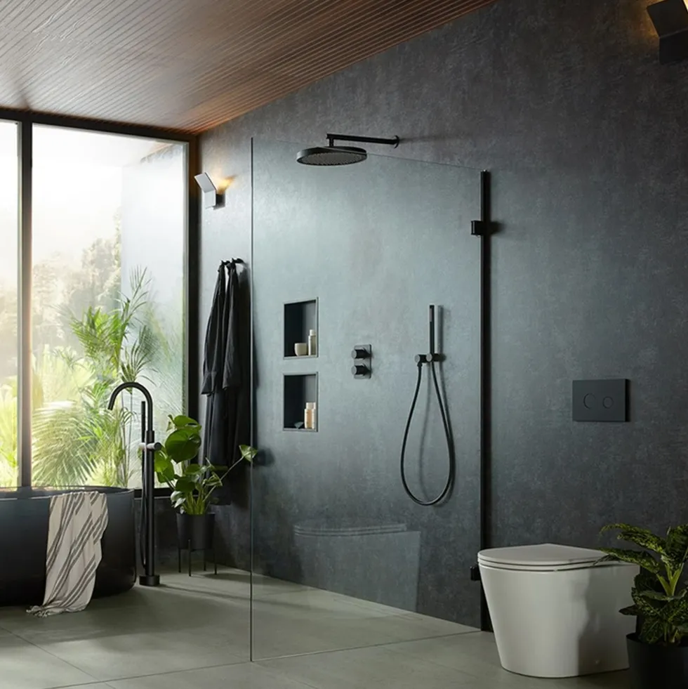 Vado Safari Round Back to Wall Toilet & Soft Close Slimline Seat