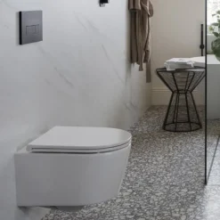 Vado Safari Round Wall Hung Toilet & Soft Close Slimline Seat
