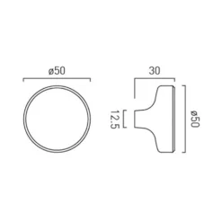 Vado Safari Smooth Furniture Knob Handle