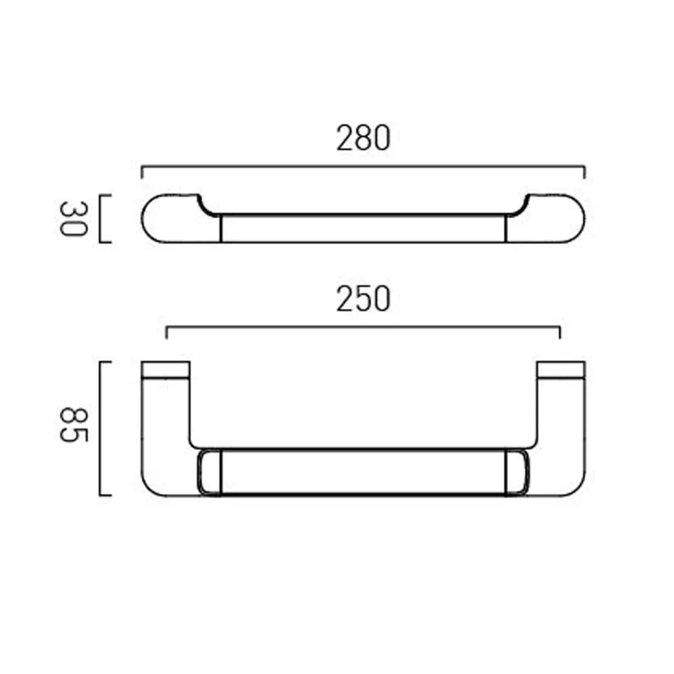 Vado Zoo Single Towel Rail