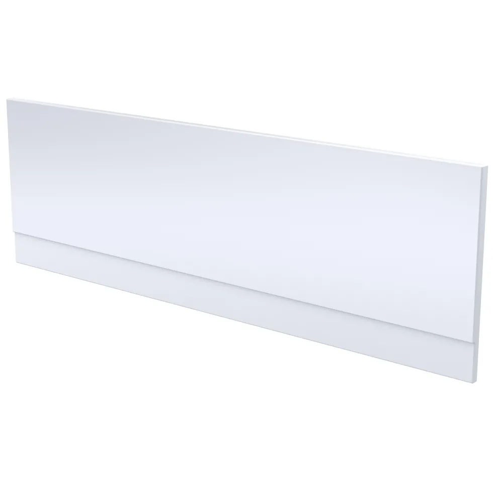 Vellamo Acrylic Straight Gloss White Front Bath Panel