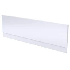 Vellamo Acrylic Straight Gloss White Front Bath Panel