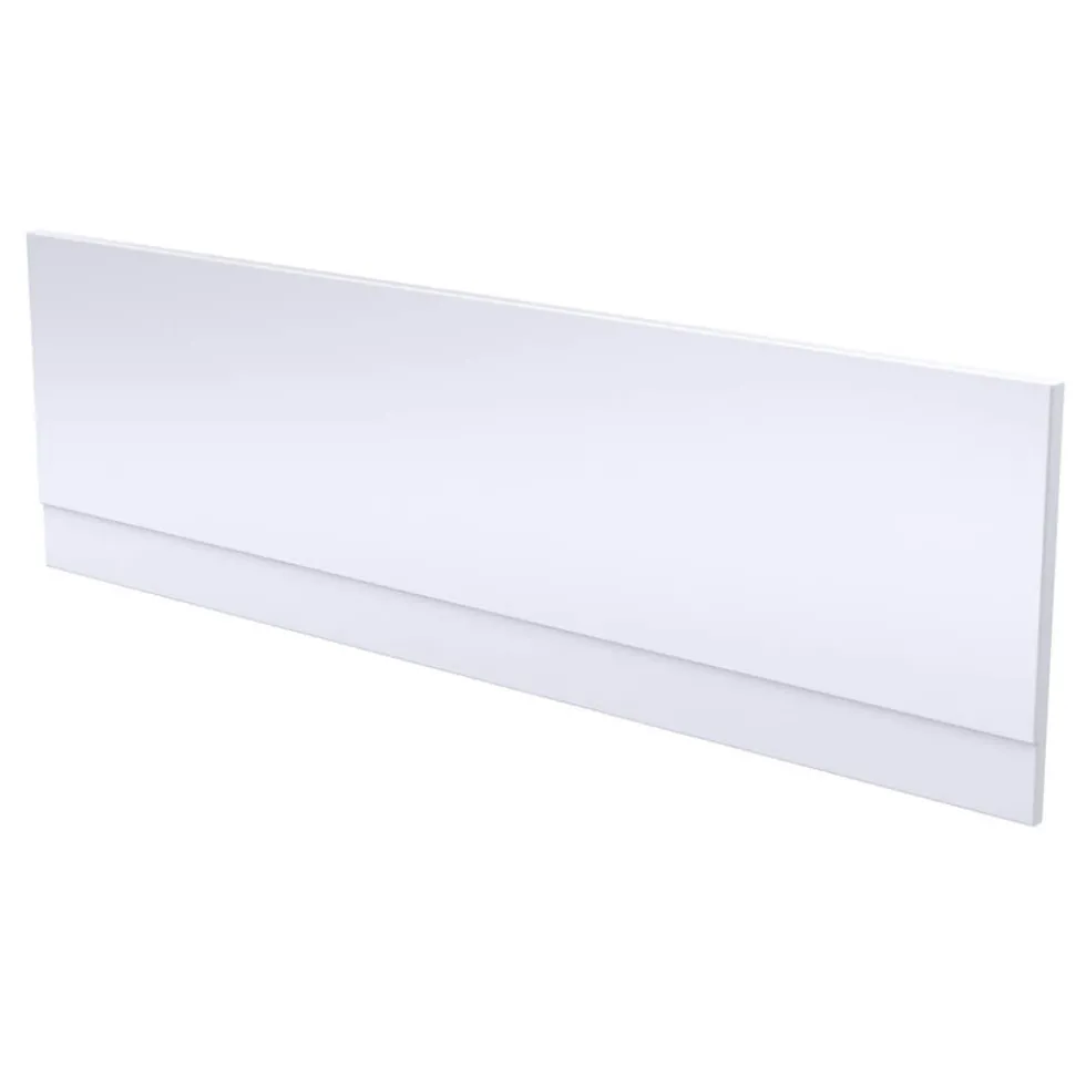 Vellamo Acrylic Straight Gloss White Front Bath Panel