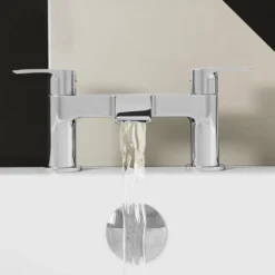 Vellamo Alpine Complete Bathroom Suite with Shower Bath & Rimless Toilet