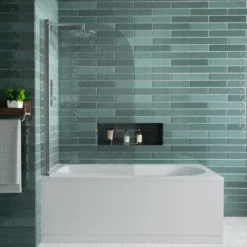 Vellamo Alpine Complete Bathroom Suite with Shower Bath & Rimless Toilet