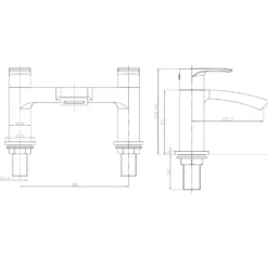 Vellamo Alpine Complete Bathroom Suite with Shower Bath & Rimless Toilet