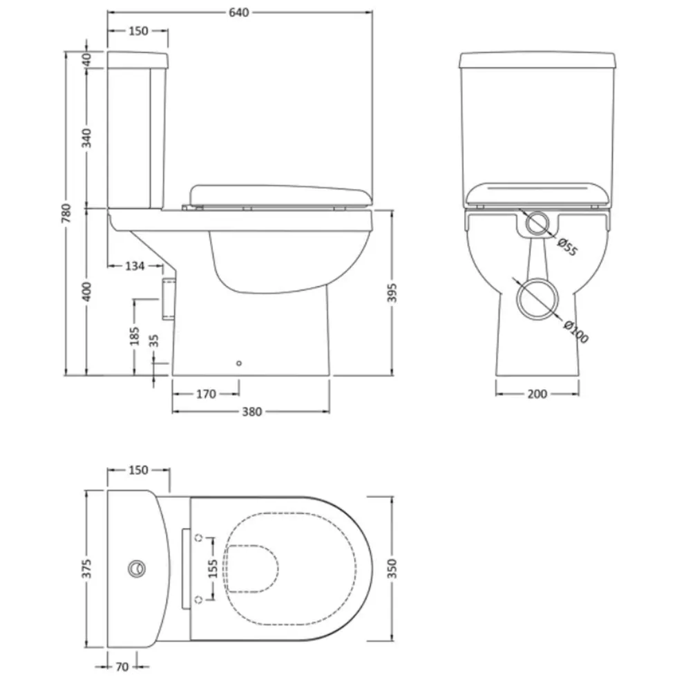 Vellamo Alpine Toilet & Vanity Unit Bathroom Suite Set