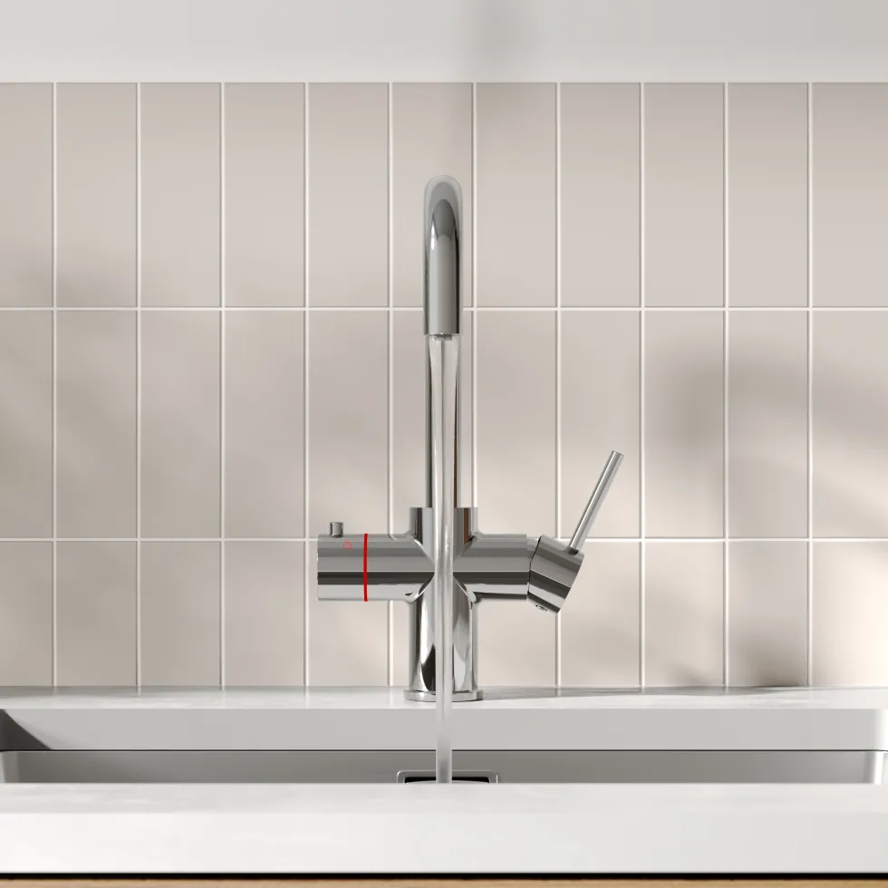 Vellamo Altair 3-in-1 Instant Boiling Water Tap with Boiler & Filter