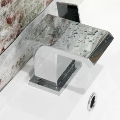 Vellamo Angel Waterfall Mono Basin Mixer with Clicker Waste
