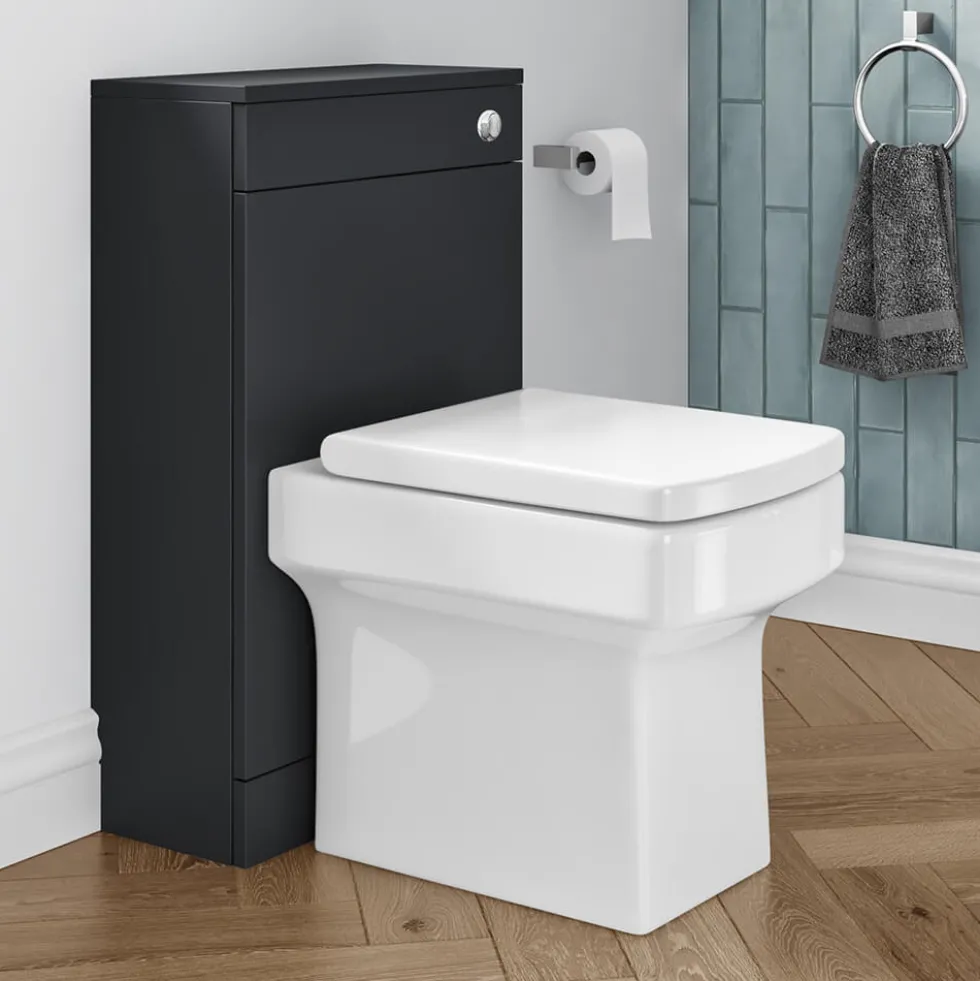 Vellamo Aspire Back to Wall WC Toilet Unit - Matt Grey