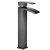 Vellamo City Matt Black Tall Basin Mixer Tap