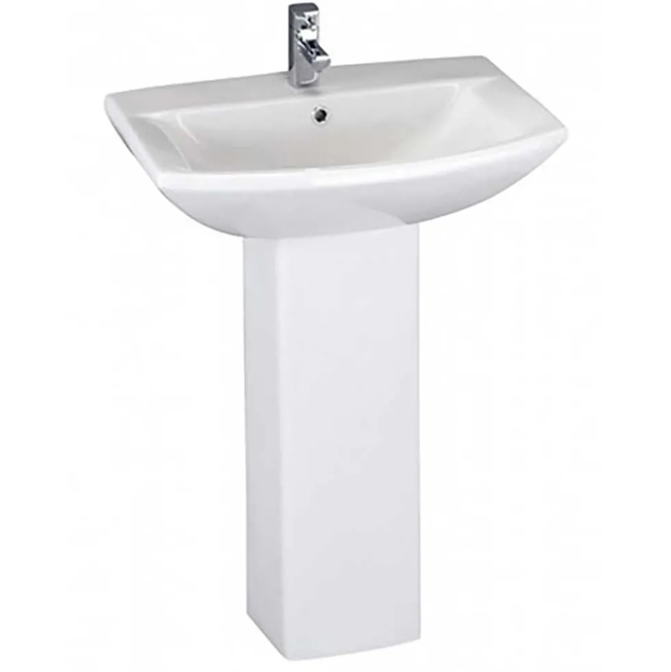 Vellamo City 600mm Full Pedestal & Basin