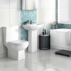 Vellamo City 600mm Full Pedestal & Basin