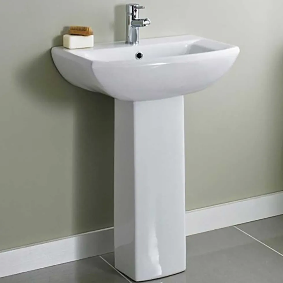 Vellamo City 600mm Full Pedestal & Basin