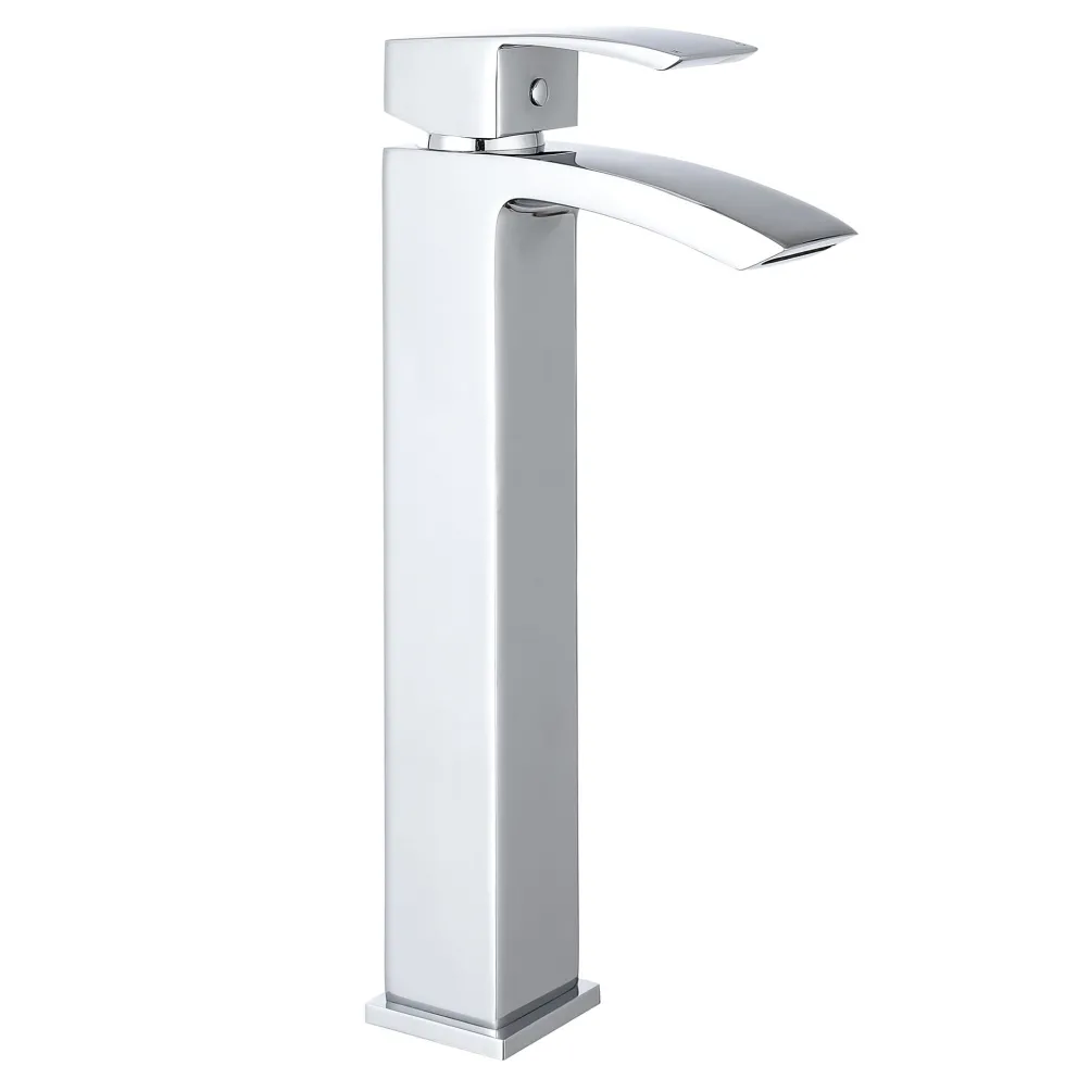 Vellamo City Tall Chrome High Rise Basin Tap