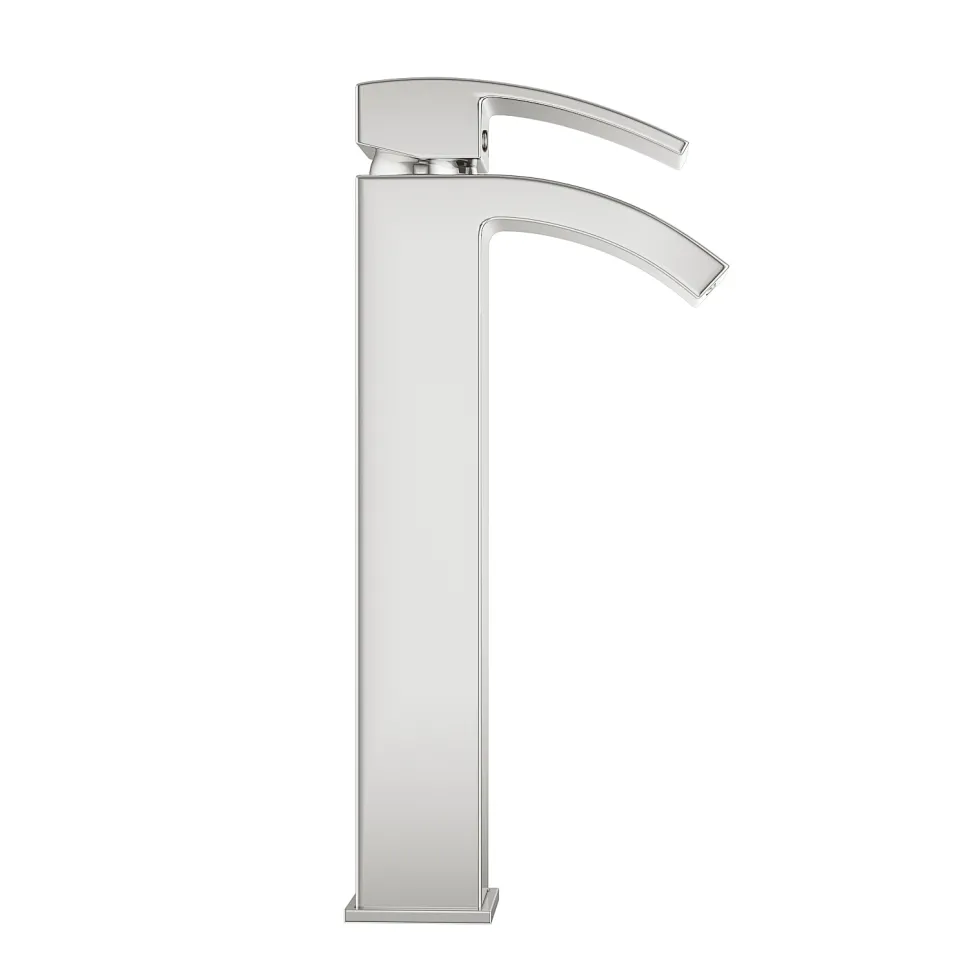Vellamo City Tall Chrome High Rise Basin Tap