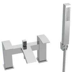 Vellamo City Waterfall Basin Mixer & Bath Shower Mixer Pack