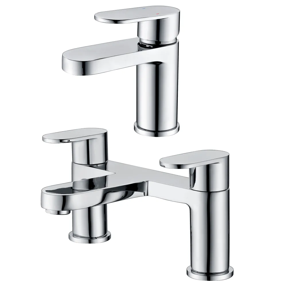 Vellamo Connect Basin Mixer & Bath Filler Pack