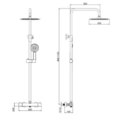 Vellamo Connect Full Bathroom Suite with 1700mm L Shaped Shower Bath