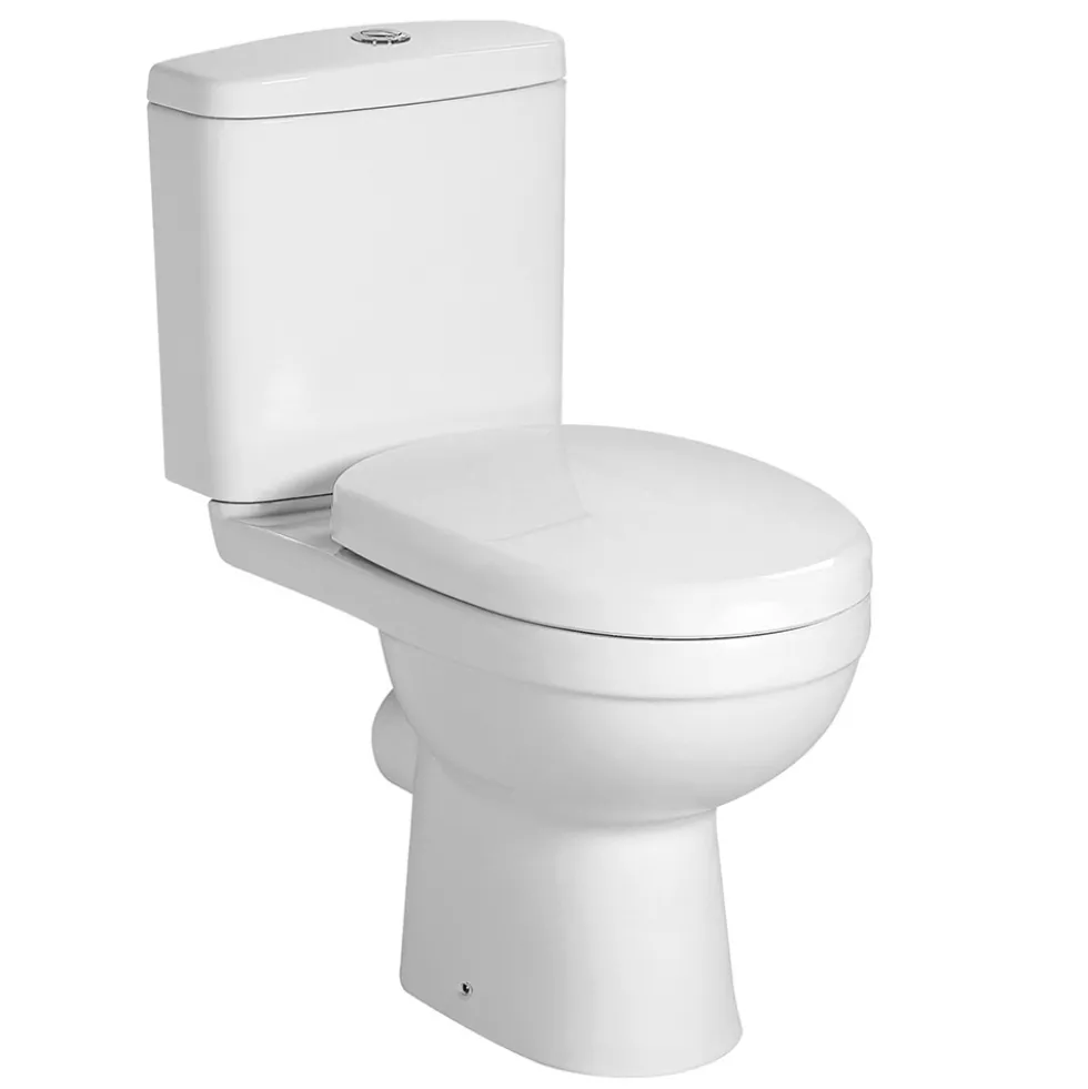 Vellamo Connect Rimless Close Coupled Toilet & Soft Close Seat