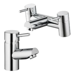 Vellamo Curvo Basin Mixer & Bath Filler Pack