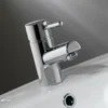 Vellamo Curvo Basin Mixer With Clicker Waste