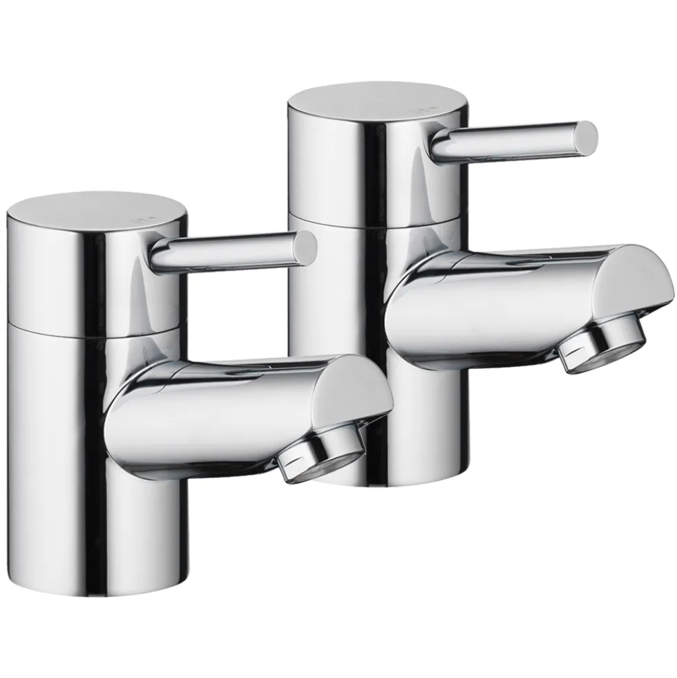 Vellamo Curvo Basin Pillar Taps